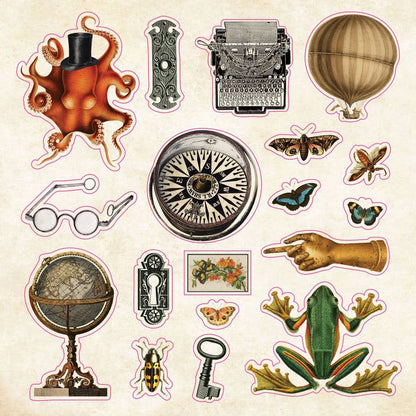 Curiosities sticker book