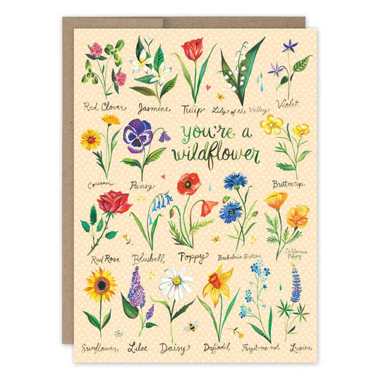 Wildflower birthday card - Katie Daisy