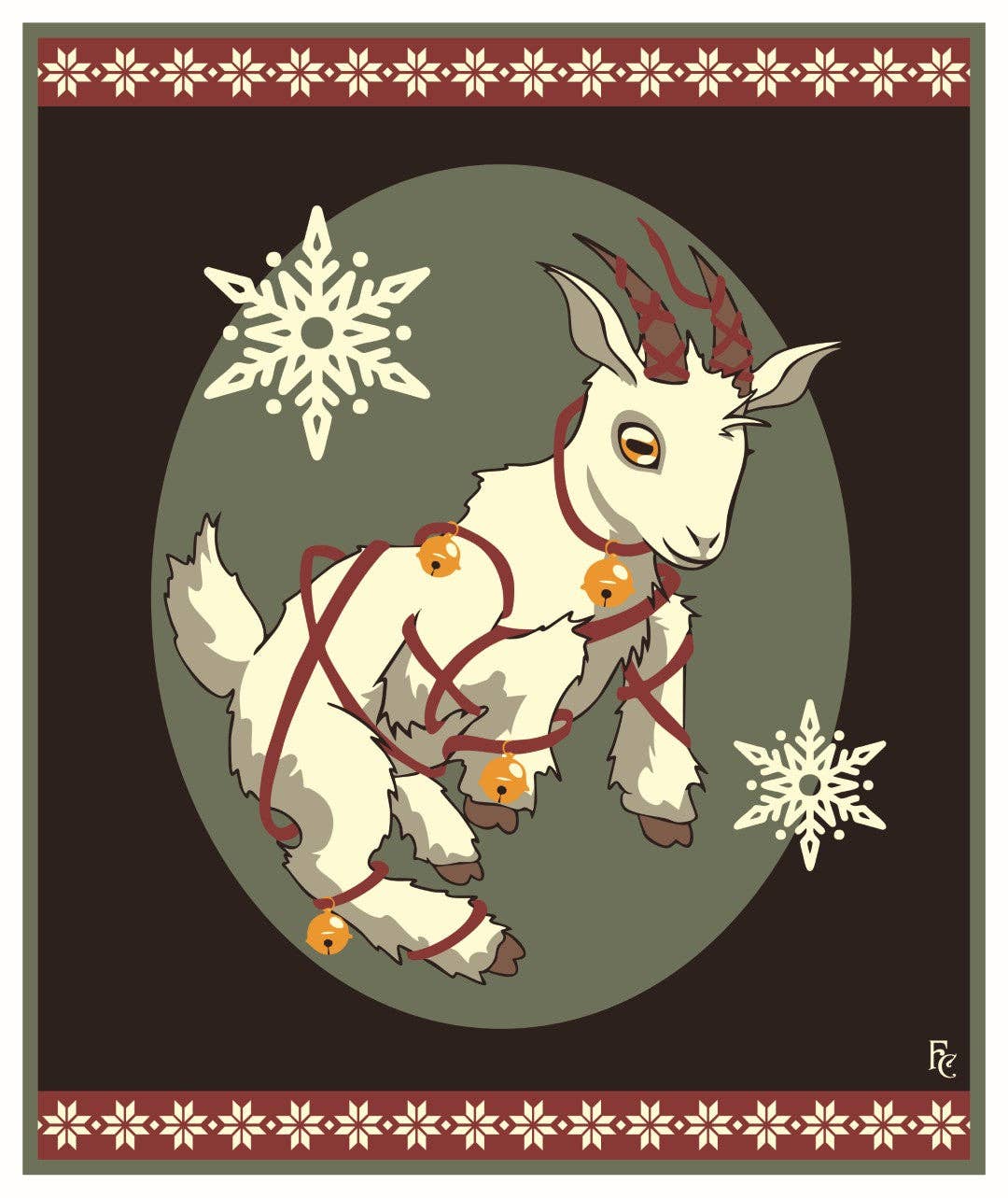Yule Goat Plush Blanket
