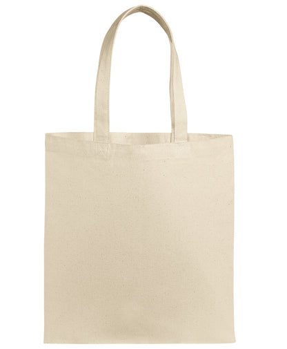 Beige tote bag on a white background