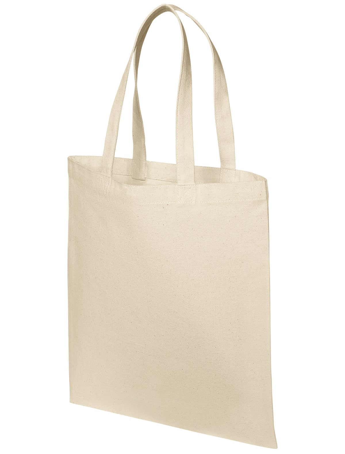 Beige tote bag on a white background
