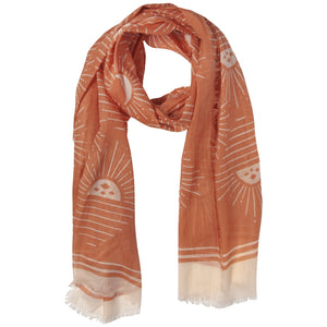 Soleil cotton lightweight long scarf