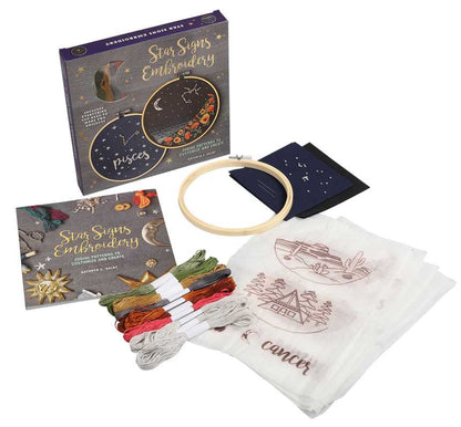 Star Signs Embroidery by Kathryn Chipinka Dalby