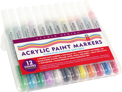 Studio Series Acrylic Paint Markers (Set of 12)