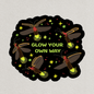 Glow Your Own Way Firefly Glitter Stickers