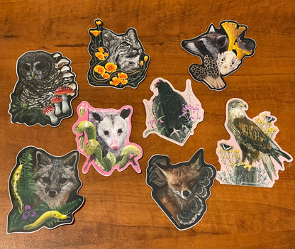 Animal & Plant vinyl stickers - BZA