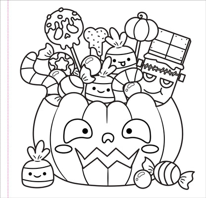 Color Me Spooky Halloween Adult Coloring Book