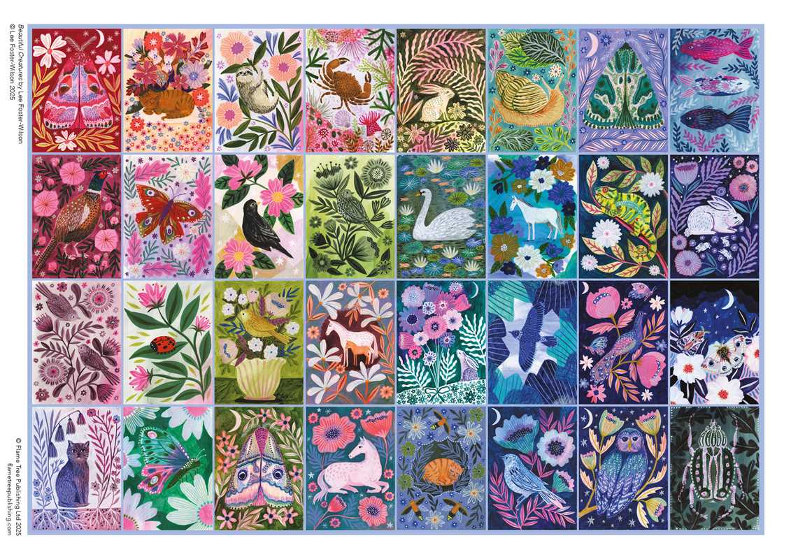 Sustainable Jigsaw Puzzle by Lee Foster-Wilson: Beautiful Creatures