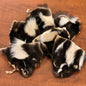 Skunk face fur pelt