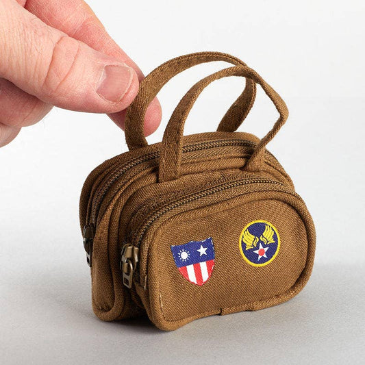 1:6 WWII Style Mini Military Soldier's Zipper Duffle Bag