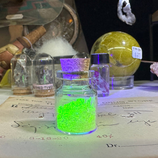 Uranium Glass Bottle
