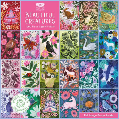 Sustainable Jigsaw Puzzle by Lee Foster-Wilson: Beautiful Creatures