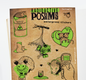 Radioactive Possums Sticker Sheet - Waterproof Vinyl