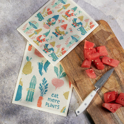 Eat More Plants Swedish Dishcloth Set