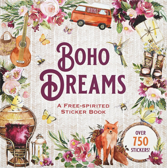 Boho Dreams sticker book