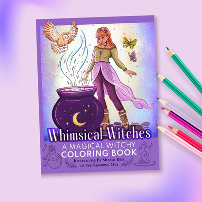 Whimsical Witches Coloring Book