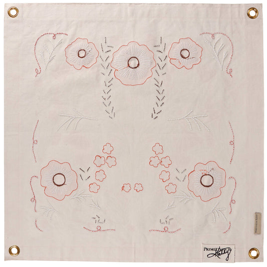 Poppies Folk Art Wall Banner