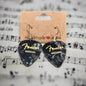 Fender guitar pick earrings