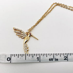 dainty Hummingbird pendant necklace