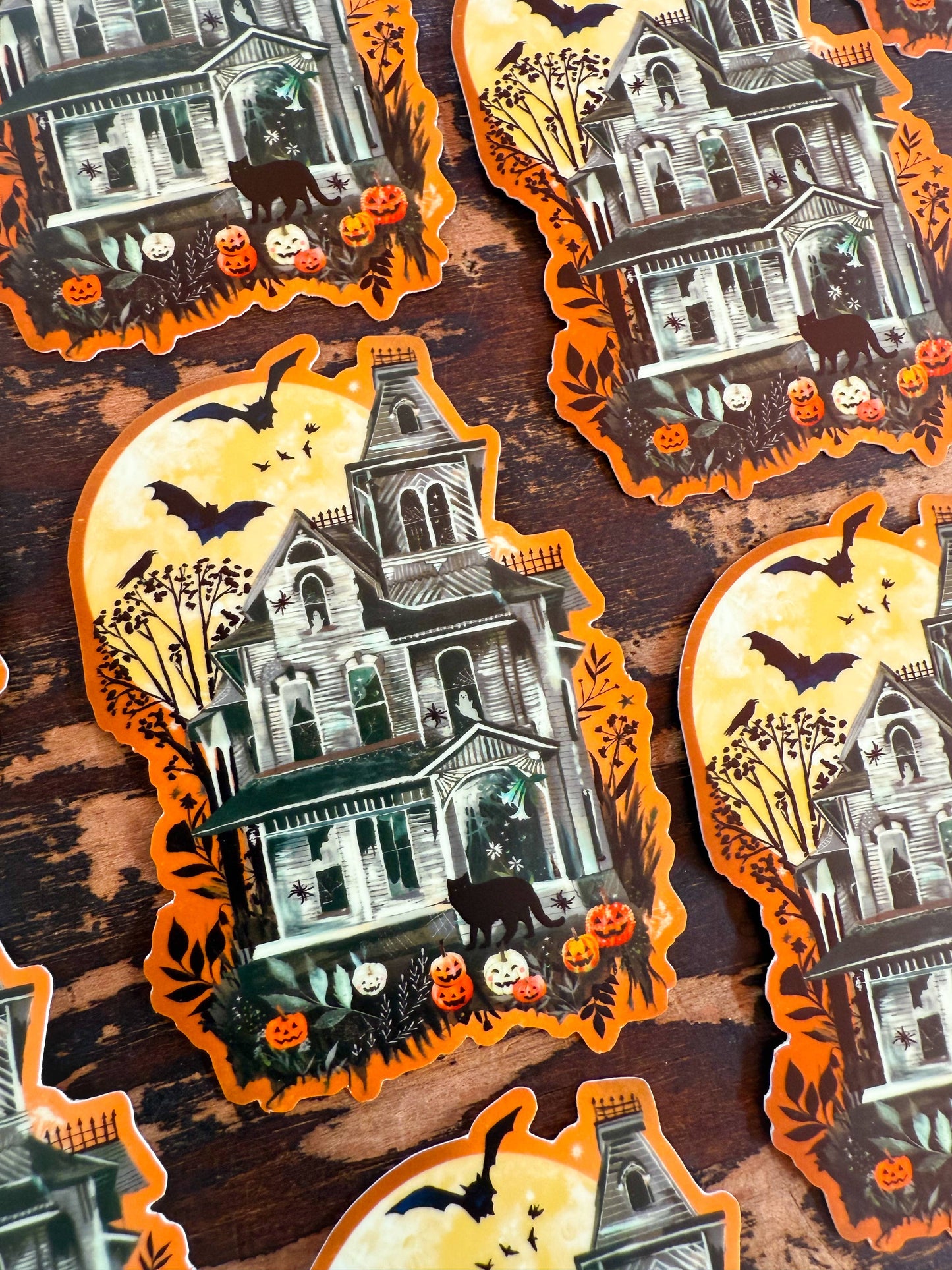 Haunted House Sticker - Glow in The Dark! - Katie Daisy
