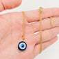 dainty Evil Eye pendant necklace