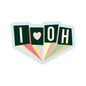 I love Ohio vinyl sticker