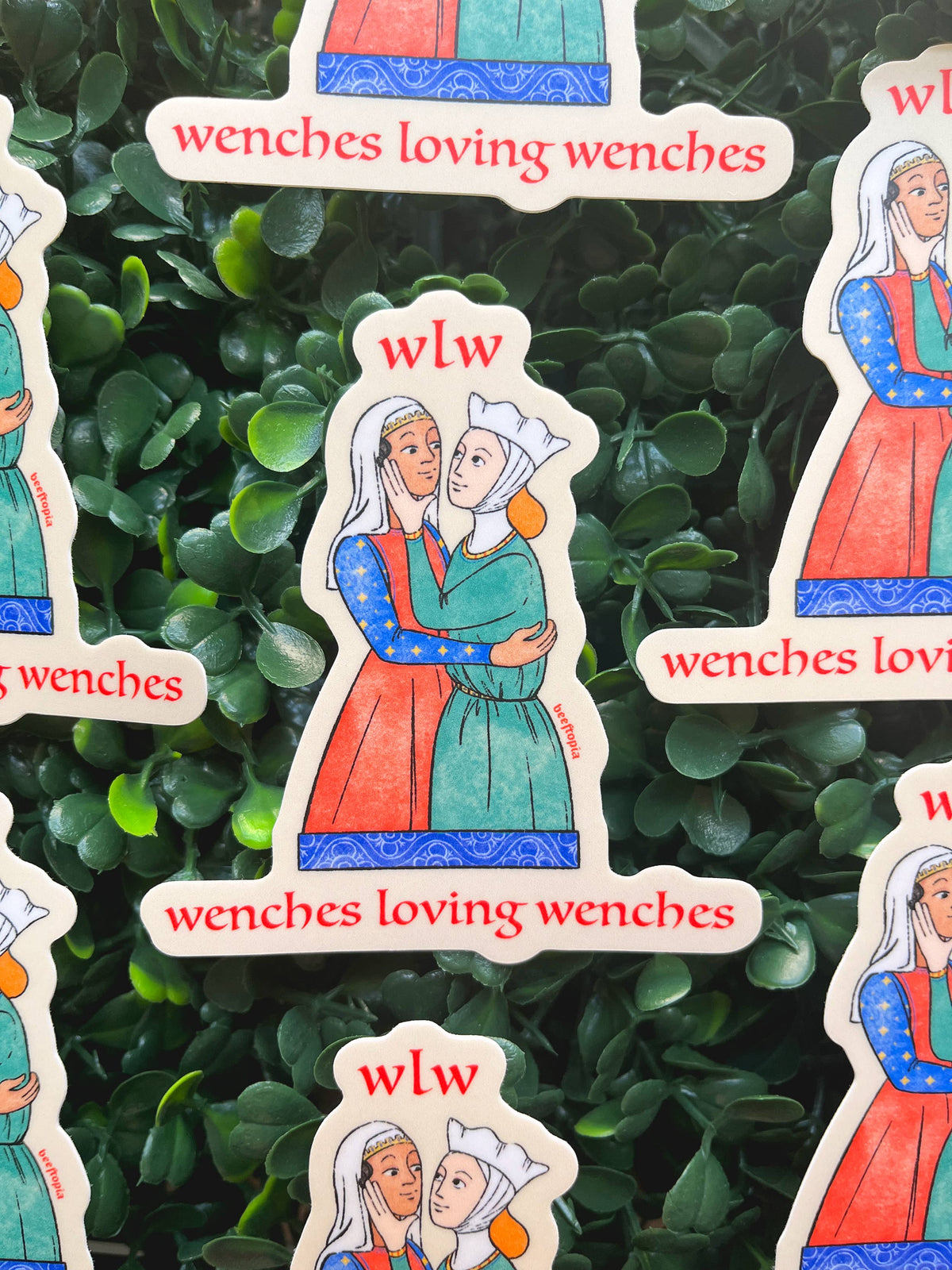 Hello Wench WLW Wenches Loving Wenches Medieval Waterproof Vinyl Sticker – Madame ...