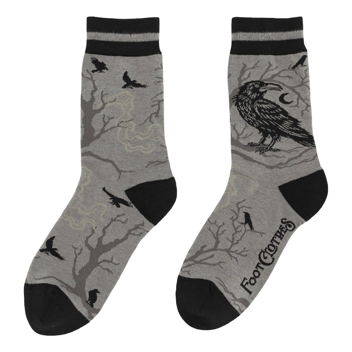 Midnight Crow Crew Socks