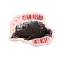 Black Rain Frog Sticker - I Am Doing My Best