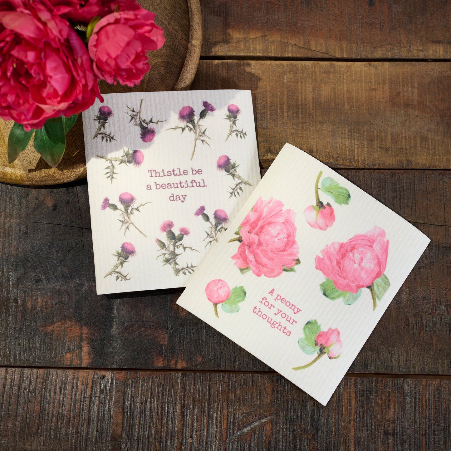 Thistle Be Beautiful Swedish Dishcloth Set