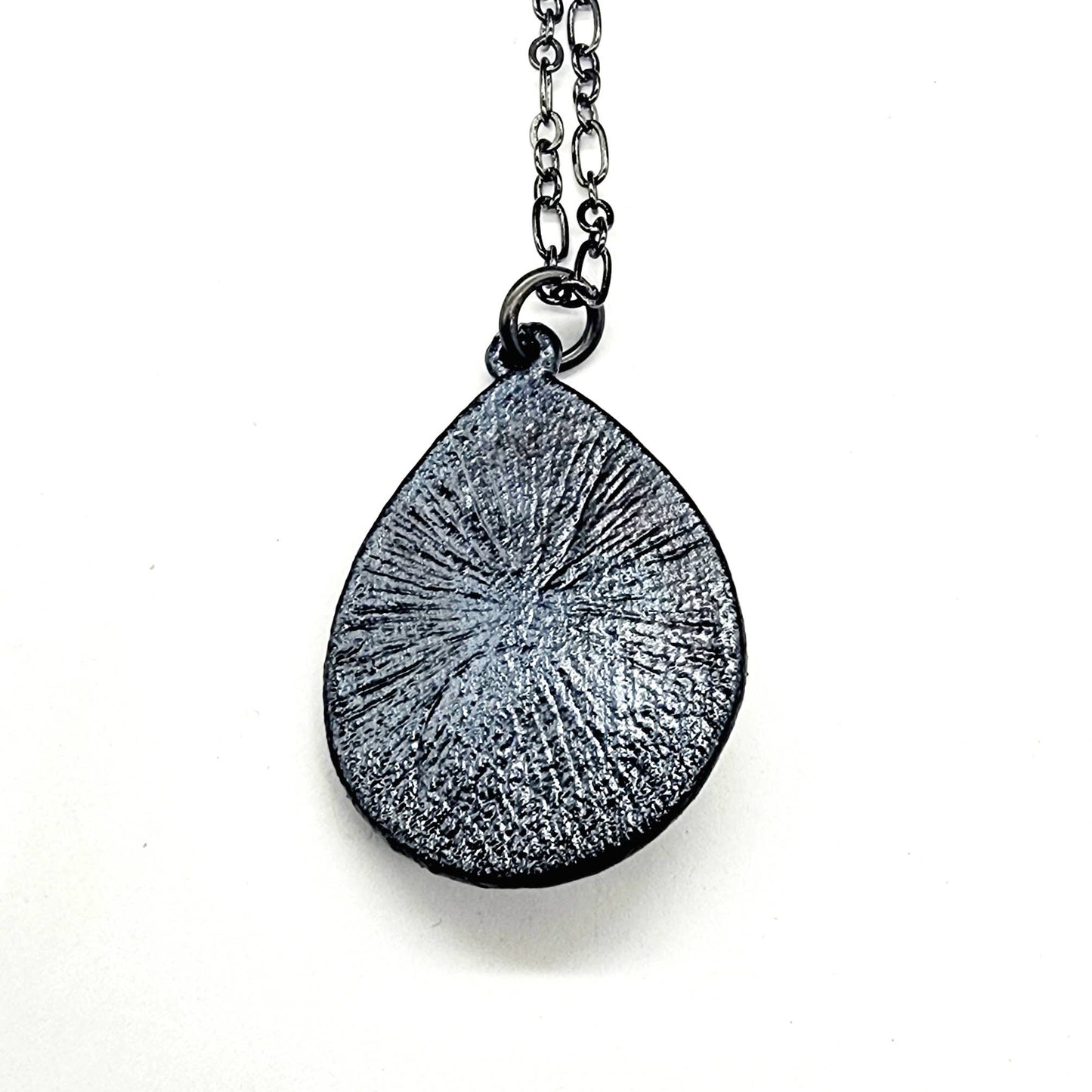 Smiling Moon Rainbow Moonstone Pendant Necklace