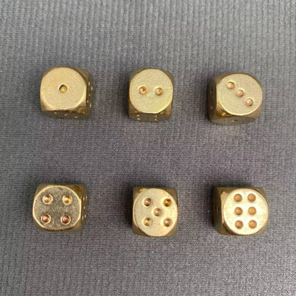 1pc Brass Dice