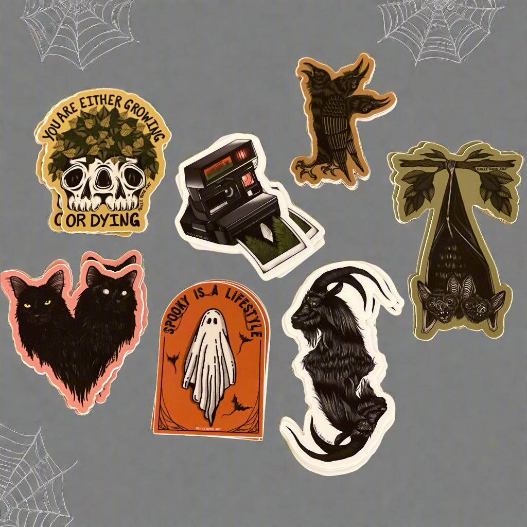 Spooky stickers - Holli Rose Art