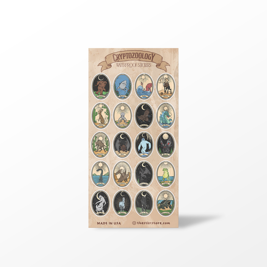 Cryptozoology cryptid Sticker Sheets