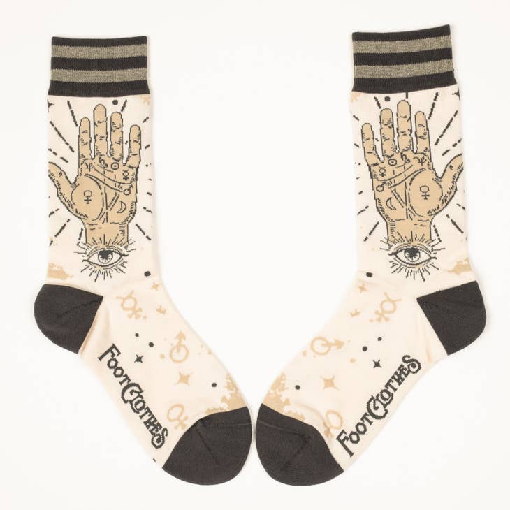 Palmistry crew socks