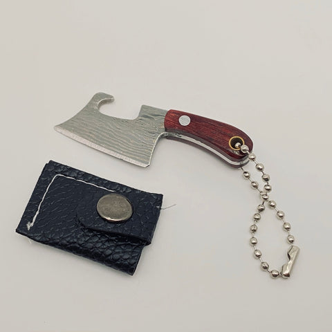 Mini knife and bottle opener keychain