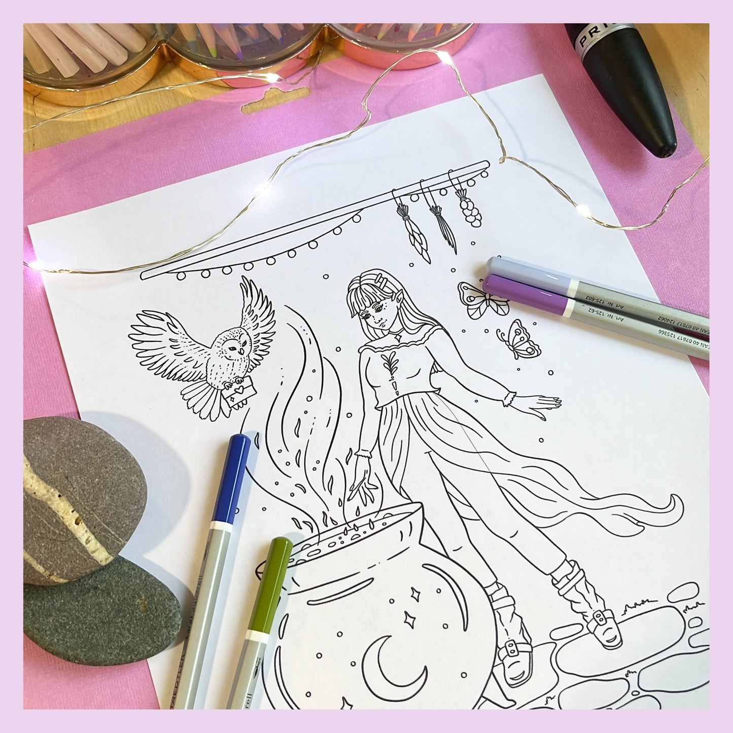 Whimsical Witches Coloring Book