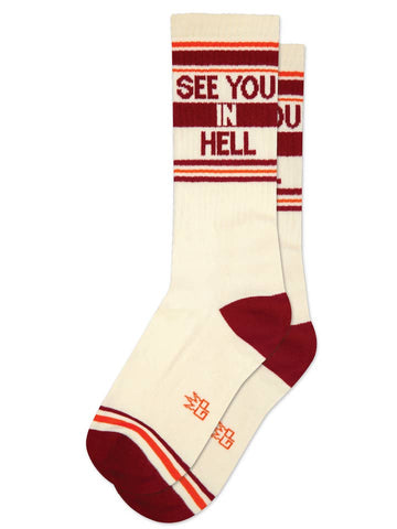 See You in Hell socks