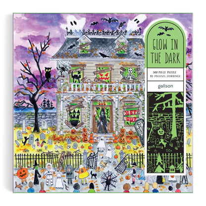 Haunted House 500 Piece Glow in the Dark Puzzle