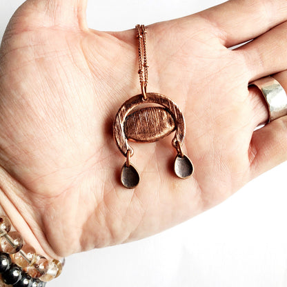 Labradorite Weeping Eye Necklace