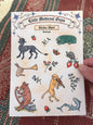 Medieval Manuscript Creatures Waterproof Vinyl Sticker Sheet