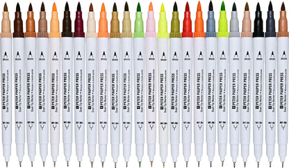 Dual-Tip Skin tone markers 24 pack