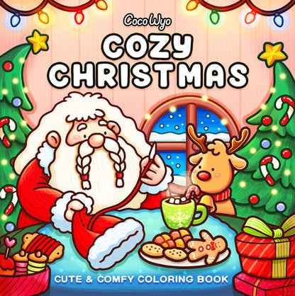 Cozy Christmas Coloring Book for Adults and Kids