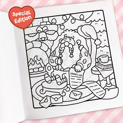 Cozy Christmas Coloring Book for Adults and Kids