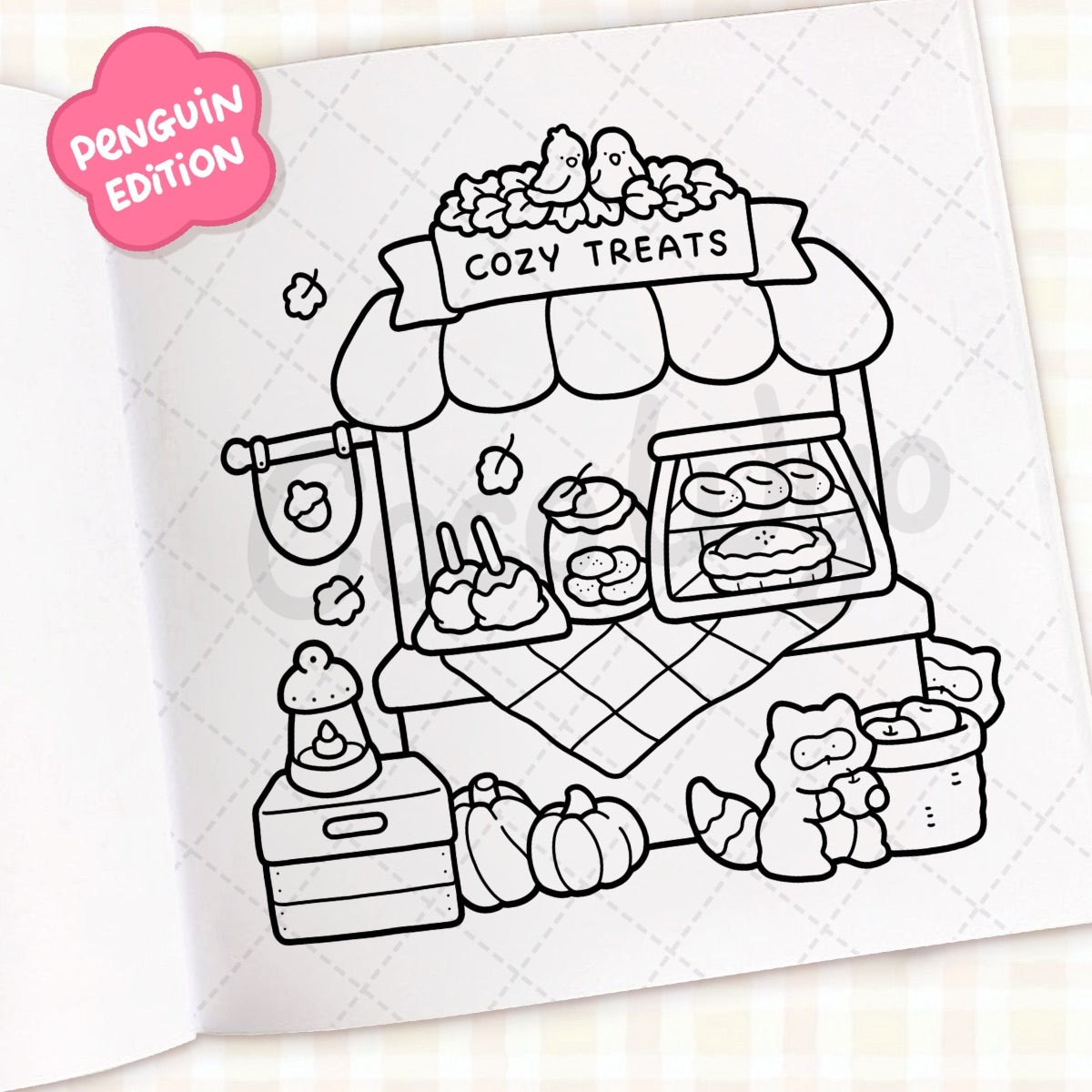 Cozy Season - cute & comfy coloring book by CocoWyo