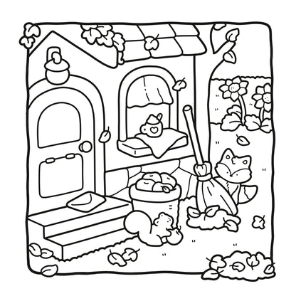 Cozy Season - cute & comfy coloring book by CocoWyo