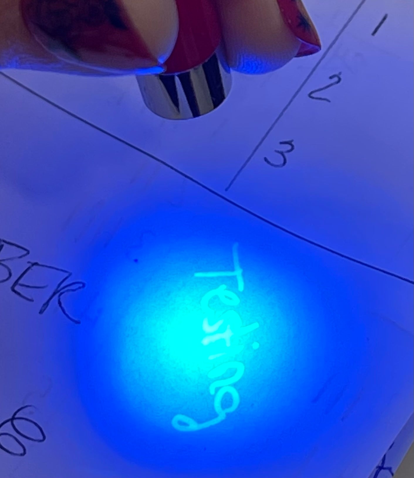 Mini Blacklight keychain