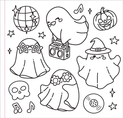 Color Me Spooky Halloween Adult Coloring Book