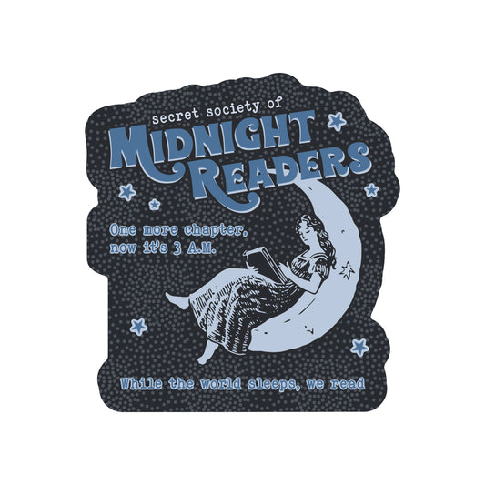 Midnight Readers Book lovers Vinyl Sticker