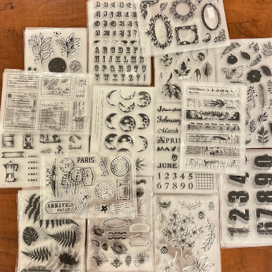 Silicone transparent stamp sets